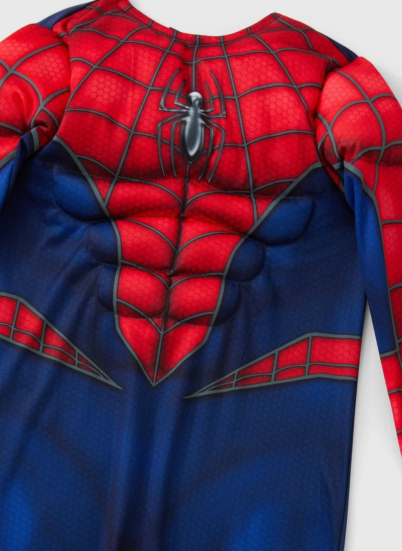 Matalan Spiderman Boys Red Costume